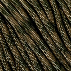 Knivesandtools 550 paracord type III, kleur: coyote & olive drab, 50 ft (15,24 m)