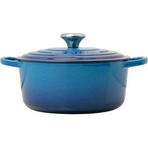 Le Creuset Signature braadpan 21177242202430 Azure, 24 cm 4,2L rond