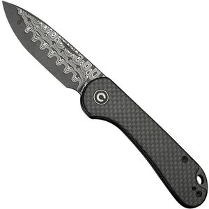 Civivi Elementum Slip Joint C18062AJ-DS1 Damascus, Twill Carbon, slipjoint zakmes