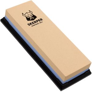 Skerper Basic SH001 Combinatieslijpsteen 180/600 Grit, voor het Vormen en Scherp Slijpen van een Bot Mes