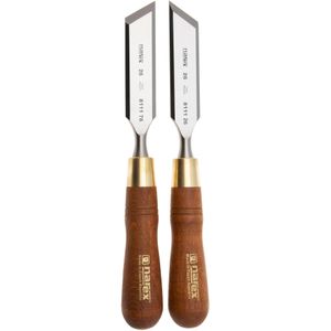 Narex Wood Line Plus Skew Chisel Set 851676, schuine beitelset 26 mm 30°, 2-delig
