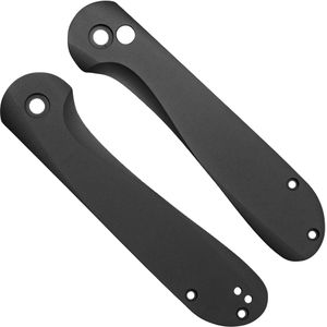 Flytanium Civivi Elementum Button Lock FLY-1257BK Black DLC Titanium Scales