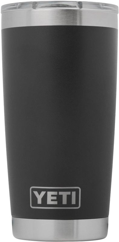 Yeti Rambler Tumbler Cup 20oz Mag Slider Lid, Charcoal Grey, thermosbeker met deksel, 591 ml