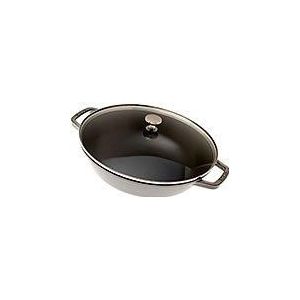 Staub kleine wokpan 30 cm, 4,4L, grijs