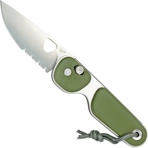 The James Brand The Redstone OD Green, Stainless Serrated KN118169-01 zakmes