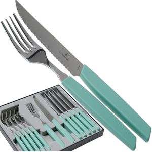 Victorinox Bestekset Swiss Modern - 12-delig - Pastel Groen - RVS/PP