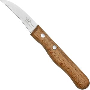 Otter Paring Knife 1010 Curved Carbon Beech, schilmes