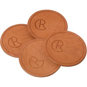 Chris Reeve leather coaster 4 pack CRK-2015 onderzetters