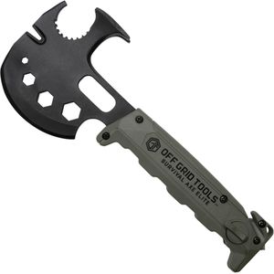 Off Grid Tools Survival Axe Elite, groen, handbijl