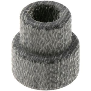 Daily Customs Simple Bead Plain Canvas Micarta Black, zwart