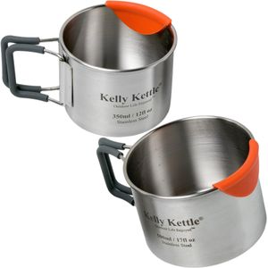 Kelly Kettle Cups 350 en 500 ml stainless 50040