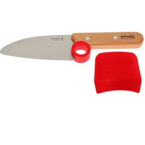 Opinel T001744 Le Petit Chef keukenmes en vingerbeschermer voor kinderen