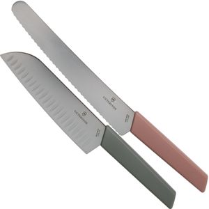 Victorinox - Swiss Modern - Keukengarnituur - 2-delig - Roestvrij Staal - Set van 2 Groentemessen