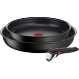 TEFAL - KOEKENPAN EN STEELPAN - INGENIO UNLIMITED - 28/20CM+HANDVAT - L7639443