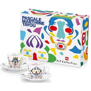 illy Art Collection Pascale Marthine Tayou Espresso Kop en Schotel 2 stuks