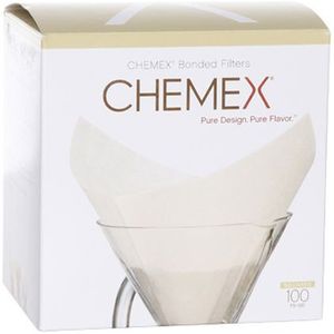 Chemex Koffiefilters Voorgevouwen Vierkant 100 stuks