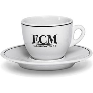 ECM Classic Cappuccino Kop en Schotel Porselein