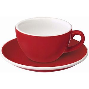 Loveramics Egg Koffie kop en schotel Rood 150 ml