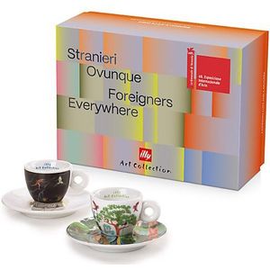 illy Art Collection Biënnale 2024 Espresso Kop en Schotel 2 stuks Set B