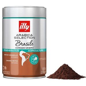 illy - Gemalen Koffie - Arabica Selection - Brazil Cerrado Mineiro - 250 Gram