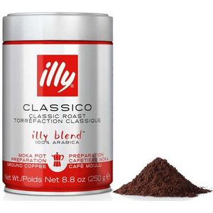 illy Gemalen Koffie voor Moka Classico 250 gram