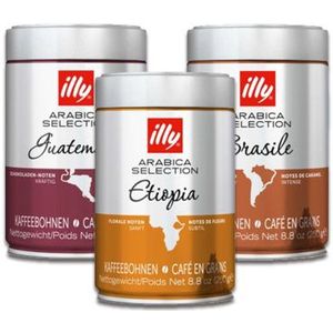 illy Koffiebonen Arabica Selection Proefpakket 750 gram