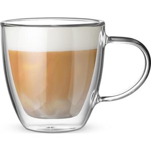 Bialetti Capri dubbelwandig koffie/theeglas - 160ml - 2 stuks