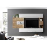 Benvenuto Design Bex TV-wandmeubel 26 Wit / Eiken