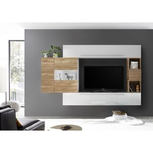 Benvenuto Design Bex TV-wandmeubel 26 Wit / Eiken