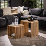 Davidi Design Rib Teakhout Salontafel Set