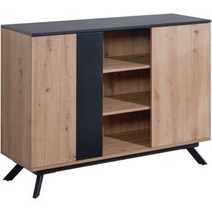 Sky Style Brandio Eiken / Zwart Dressoir 2-Deuren