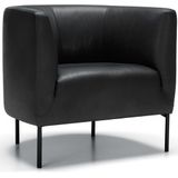 Sits Bob Fauteuil Leder Zwart