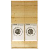 Artego Design Wasmachine & Droger Trendy Eiken Kast 2K