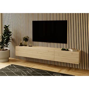 Nova Design Valentino 207 cm Kadiz Eiken TV Wandmeubel