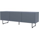Tenzo Parma Meerblauw TV meubel 3-Deuren