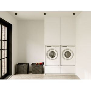 Artego Design Wasmachine & Droger Turin Alpine Wit Kast 2K