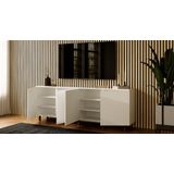 Artego Design Eco Ayaya 200 cm Dressoir Hoogglans Alpine Wit