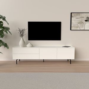 Tenzo Plain Wit TV-Meubel 210 cm