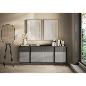 Benvenuto Design Everest Piombo / Gesso / Ardesia Dressoir 4-Deuren