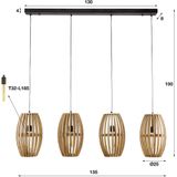 Davidi Design Orbit Hanglamp Mango Hout 4L