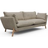 Kragelund Hasle 3-zits Bank Beige Bouclé / Eiken