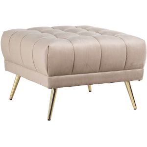 Richmond Interiors Huxley Poef Khaki Velvet