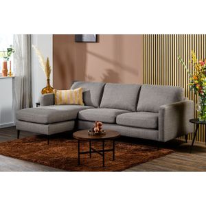 Lions Design Aka Taupe 3-zits Bank + Chaise Longue Rechts/Links