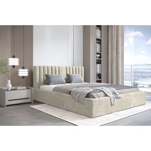 Trae Mobler Vegas VI 160 x 200 cm Gestoffeerd Bed Creme