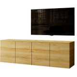 Artego Design Trendy 160 cm Zwevend Dressoir Eiken