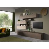 Benvenuto Design Infinity 2.0 Argilla Grijs / Brons TV Meubel Set 26