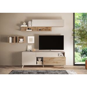 Benvenuto Design Monaco Cashmere / Kadiz Eiken TV-meubel 180 cm