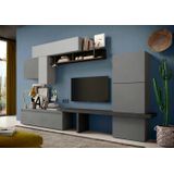 Benvenuto Design Infinity 2.0 Ardesia/Piombo/Gesso TV Meubel Set 06