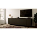 Artego Design Turin 300 cm Zwevend Dressoir Zwart