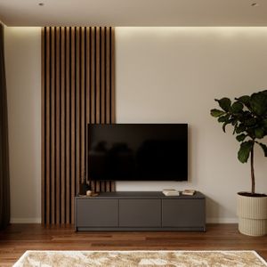 Artego Design Hugo 153 cm TV Ladekast Staand Turin Grafiet